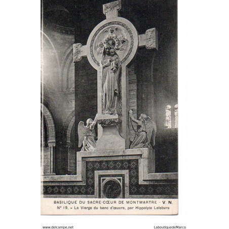 75 - Paris - Intérieur de la Basilique du Sacré-Coeur - Dos Divisé