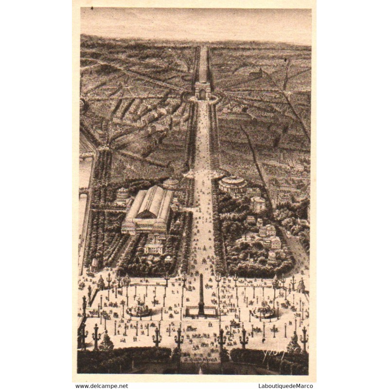 75 - Paris - Avenue des Champs-Elysées - Dos Divisé