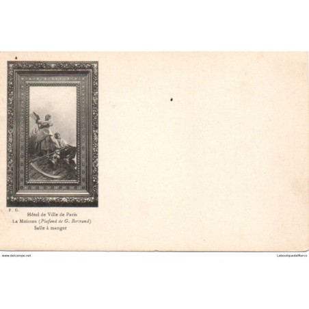 75 - Paris - Tableau de l'Hôtel de Ville - Dos non Divisé