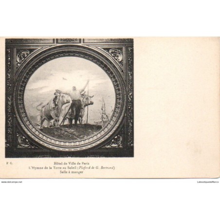 75 - Paris - Tableau de l'Hôtel de Ville - Dos non Divisé
