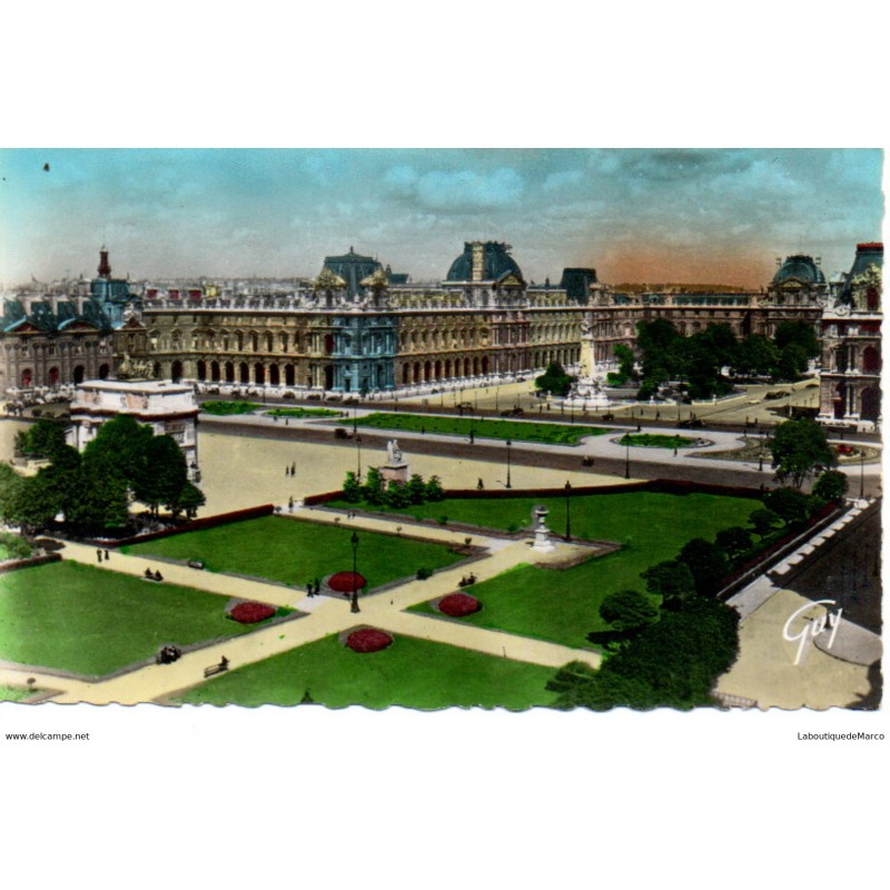 75 - Paris - La Place du Carrousel - Dos Divisé