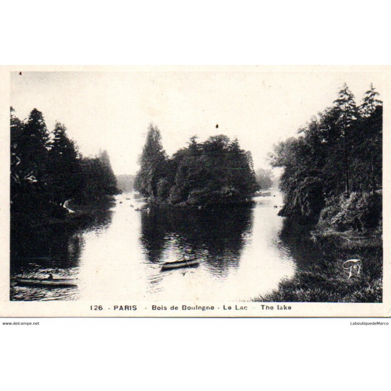 75 - Paris - Bois de Boulogne - Dos Divisé