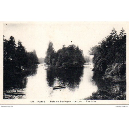 75 - Paris - Bois de Boulogne - Dos Divisé