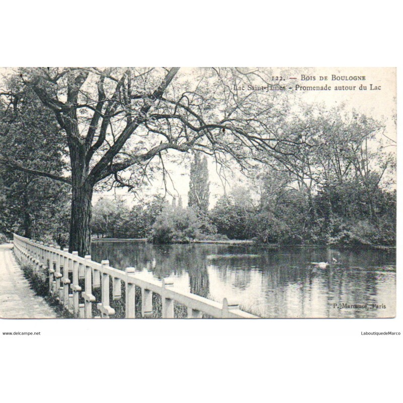 75 - Paris - Bois de Boulogne - Dos Divisé