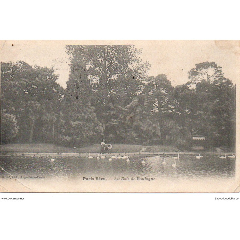 75 - Paris - Bois de Boulogne - Dos Divisé
