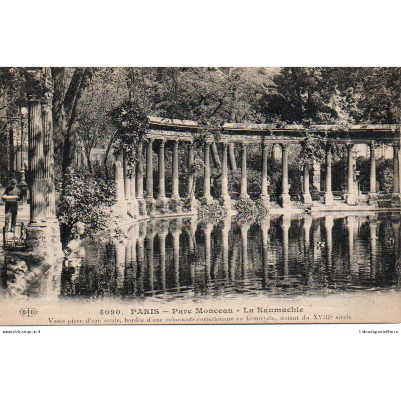 75 - Paris - Parc Monceau - Dos Divisé