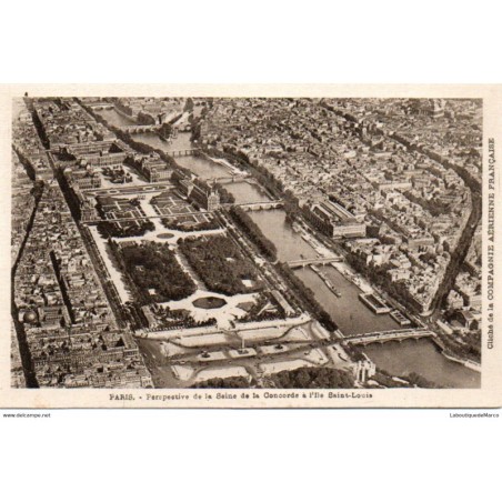 75 - Paris - Vue sur la Seine et les Ponts - Dos Divisé