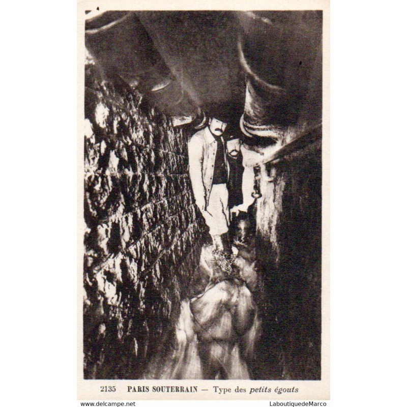 75 - Paris - Les Souterrain - Les Egouts - Dos Divisé
