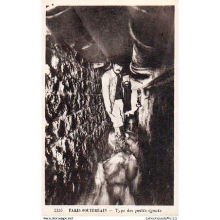 75 - Paris - Les Souterrain - Les Egouts - Dos Divisé