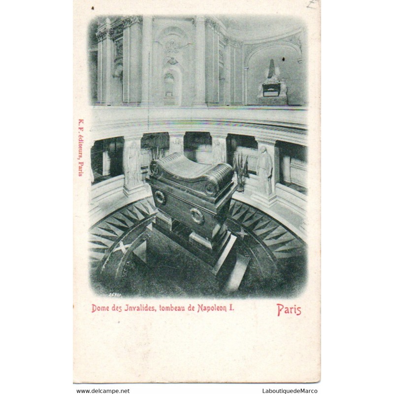75 - Paris - Tombeau de Napoléon 1er - Dos non Divisé