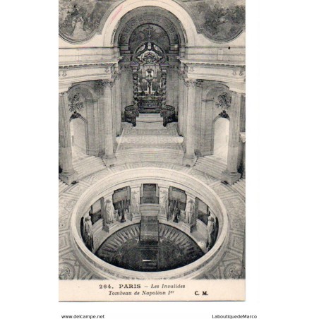 75 - Paris - Tombeau de Napoléon 1er - Dos Divisé