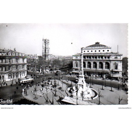 75 - Paris - Place du Châtelet et Tour Saint-Jacques - Dos Divisé