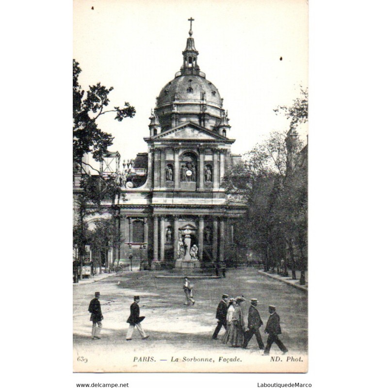 75 - Paris - Eglise de la Sorbonne - Dos Divisé