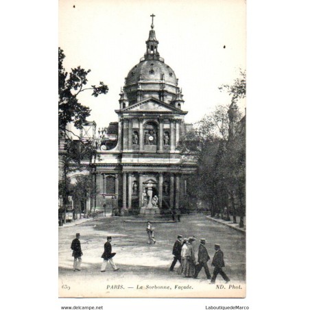 75 - Paris - Eglise de la Sorbonne - Dos Divisé