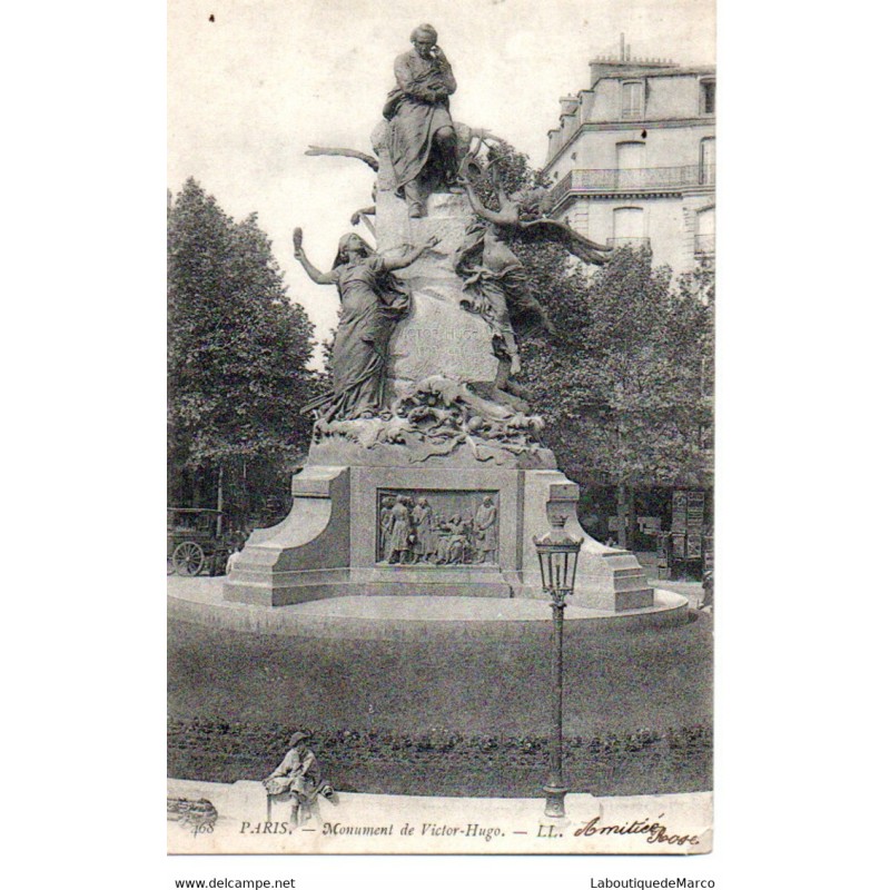 75 - Paris - Monument de Victor Hugo - Dos non Divisé