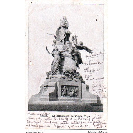 75 - Paris - Monument de Victor Hugo - Dos non Divisé