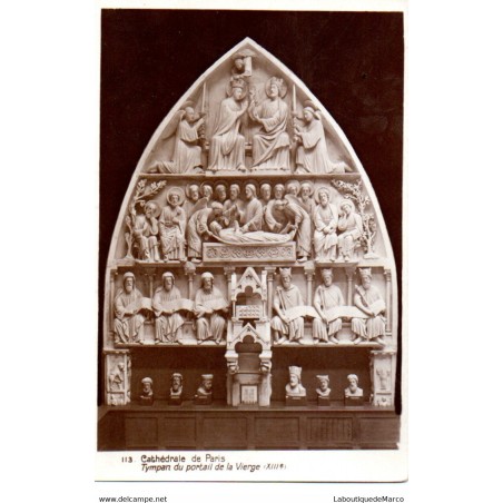 75 - Paris - Intérieur de la Cathédrale de Paris - Dos Divisé