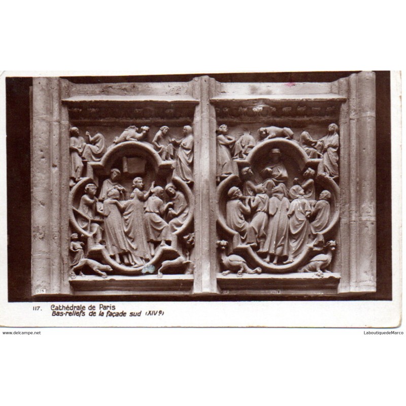 75 - Paris - Intérieur de la Cathédrale de Paris - Dos Divisé