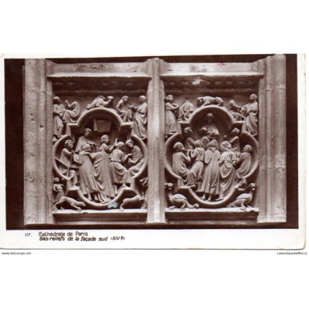 75 - Paris - Intérieur de la Cathédrale de Paris - Dos Divisé