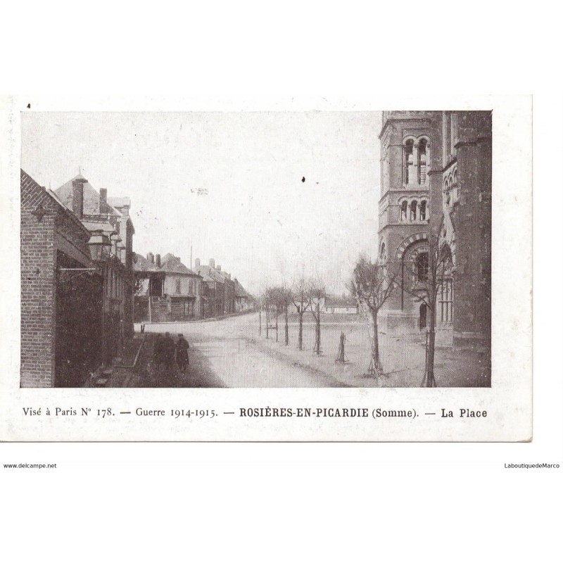 80 - Rosières-en-Picardie - La Place - Dos Divisé
