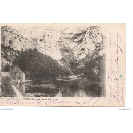 84 - Vaucluse - Le Lac en été - Dos non Divisé