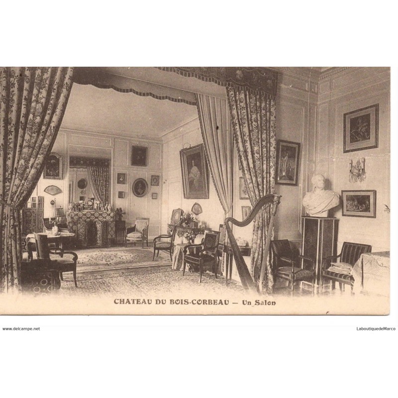 85 - Bois-Corbeau - Le Château - Un Salon - Dos Divisé
