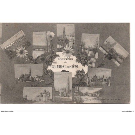85 - Saint-Laurent-sur-Sèvre - Souvenir - Dos Divisé