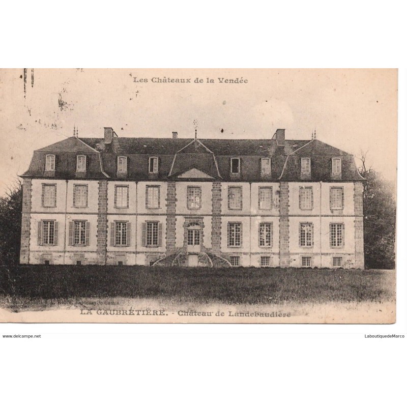 85 - La Gaubretière - Château de landebaudière - Dos Divisé