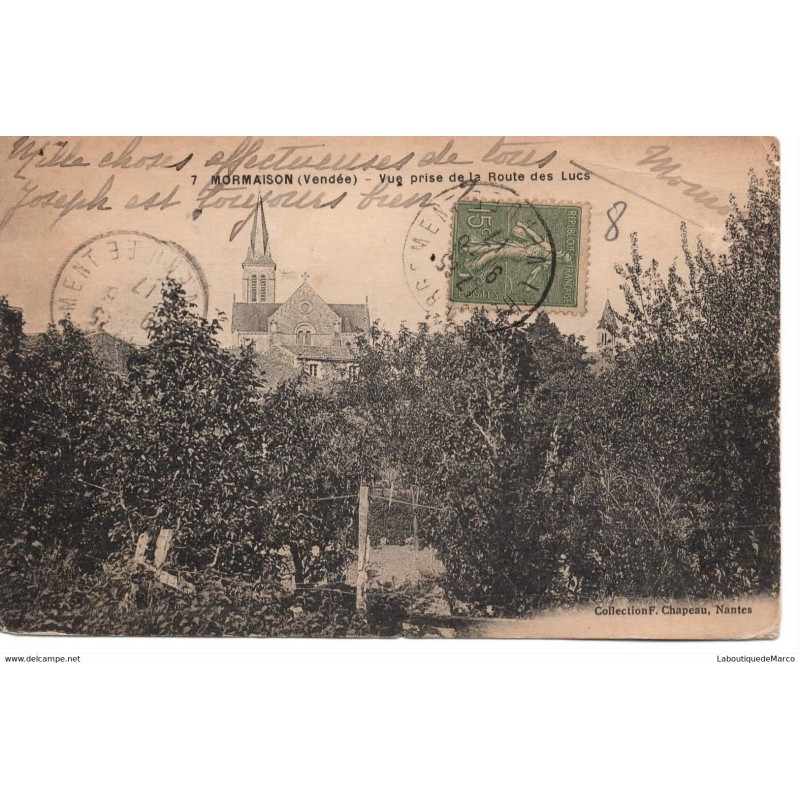85 - Mormaison - Vue prise de la Route des Lucs - Dos Divisé