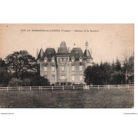 85 - La Boissière-des-Landes - Château de la Burcerie - Dos Divisé
