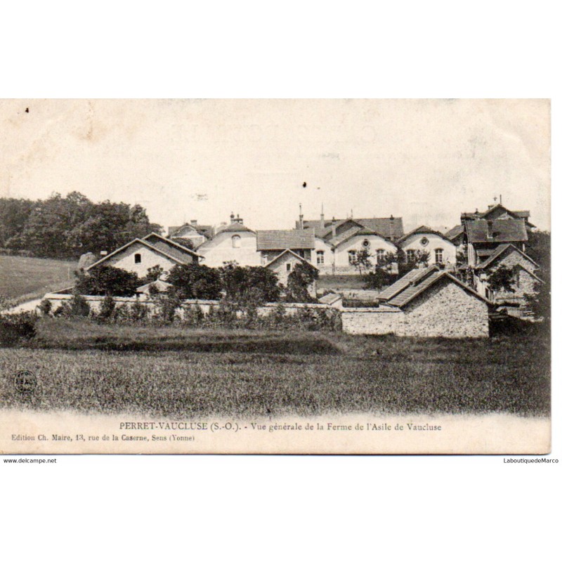 91 - Perret-Vaucluse - Vue Générale de la Ferme de l'Asile de Vaucluse - Dos Divisé