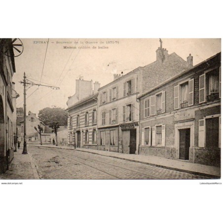 93 - Epinay - Maison criblée de Balles - Dos non Divisé