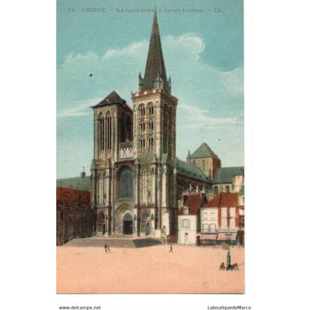 14 - Lisieux - La Cathédrale Saint-Pierre - Dos Divisé