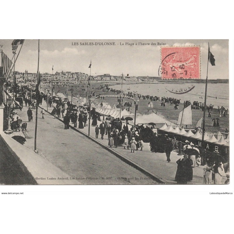 85 - Sables d'Olonne - La Plage - Dos Divisé