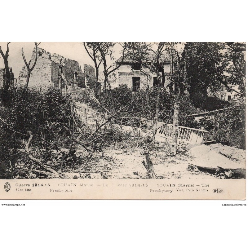 51 - Souain - La Guerre - Dos Divisé
