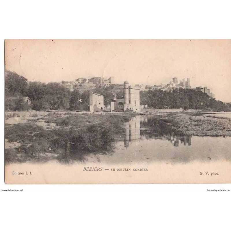 34 - BEZIERS - Le Moulin Cordier - Dos Divisé