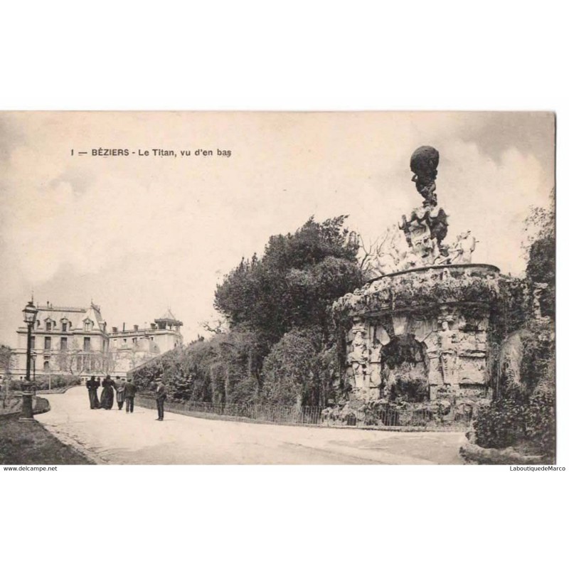 34 - BEZIERS - Le Titan, vu d'en bas - Dos Divisé