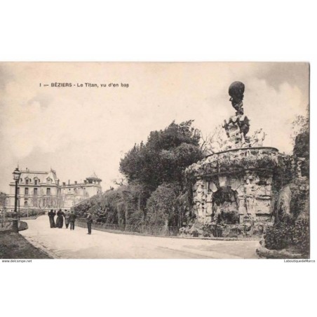34 - BEZIERS - Le Titan, vu d'en bas - Dos Divisé