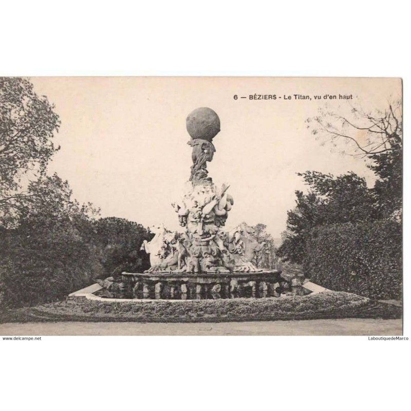 34 - BEZIERS - Le Titan, vu d'en haut - Dos Divisé