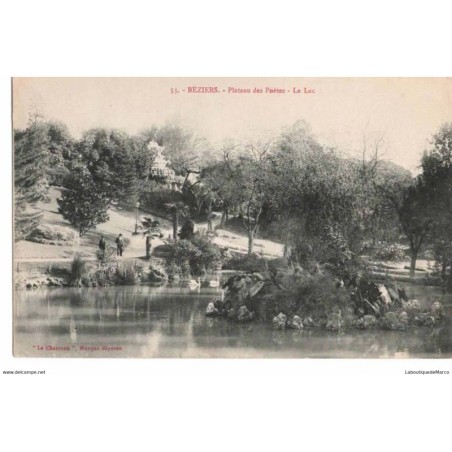 34 - BEZIERS - Plateau des Poètes - Le Lac - Dos Divisé