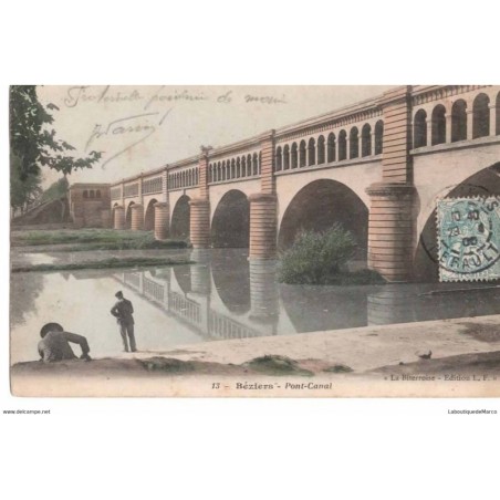 34 - BEZIERS - Pont-Canal - Dos Divisé