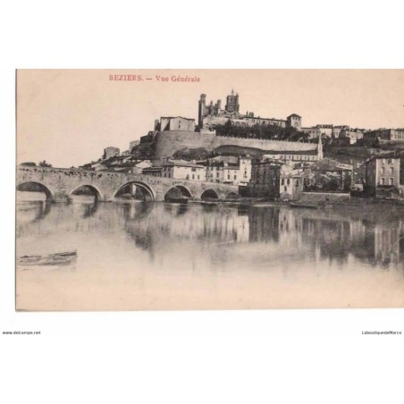 34 - BEZIERS - Vue Générale - Dos Divisé