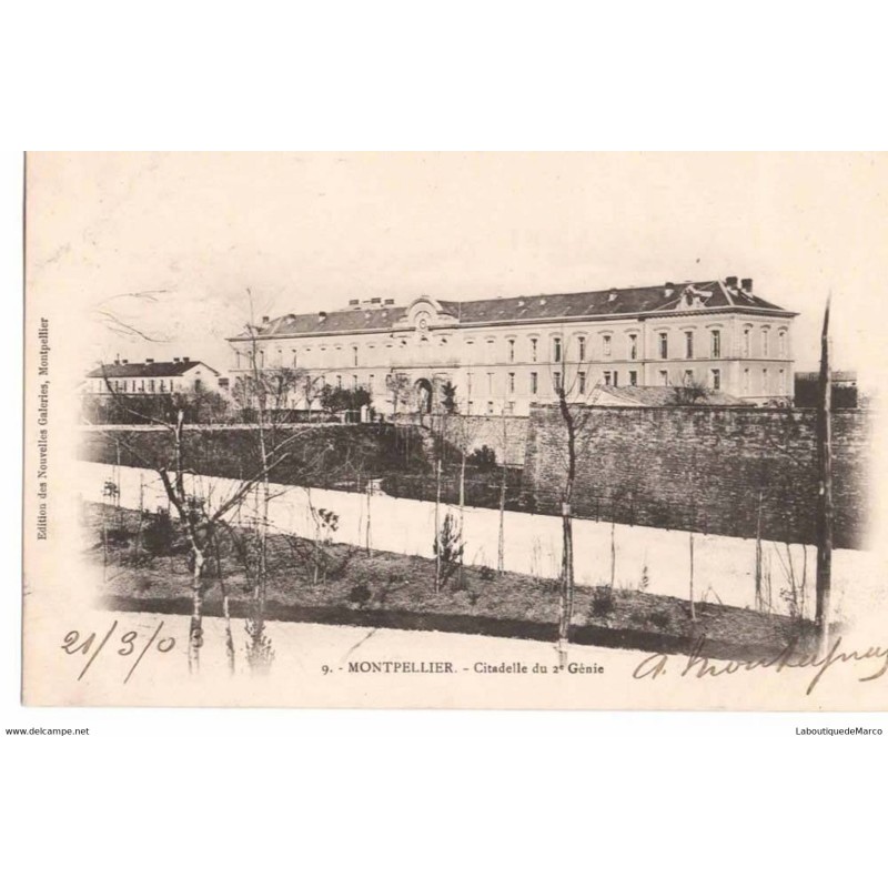 34 - MONTPELLIER - Citadelle du 2ème Génie - Dos non Divisé