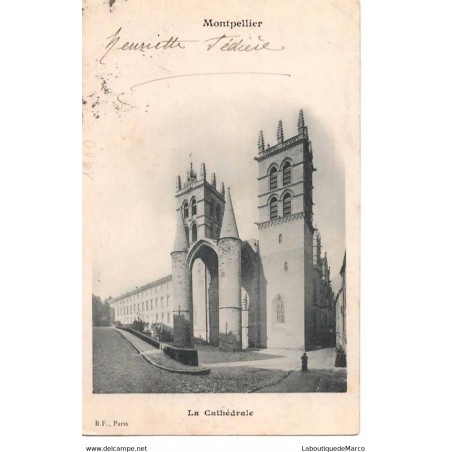 34 - MONTPELLIER - La Cathédrale - Dos non Divisé