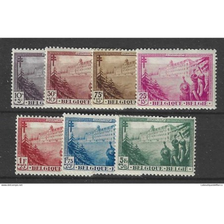 Belgique Yvert et Tellier 356/362 Neuf avec charnière