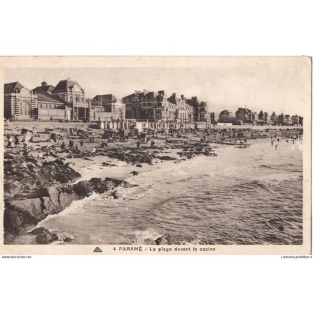 35 - PARAME - La plage devant le casino - Dos Divisé