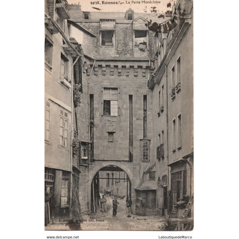 35 - RENNES - La Porte Mordelaise - Dos Divisé