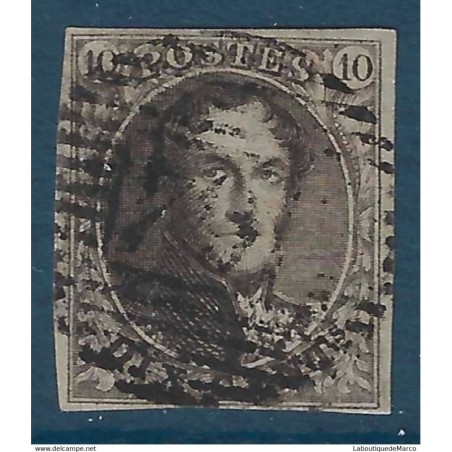 Belgique Yvert No 3 Oblitere 10 cts Leopold