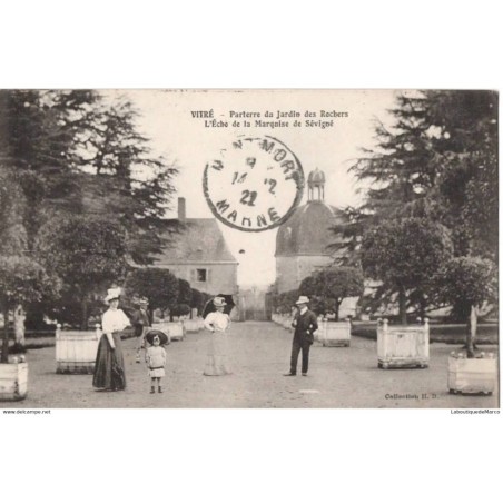 35 - VITRE - Parterre du Jardin des Rochers - Dos Divisé