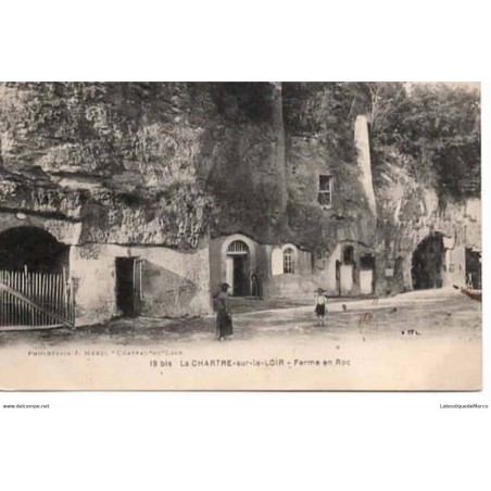 36 - La CHARTRE-sur-le-LOIR - Ferme en ROC - Dos Divisé